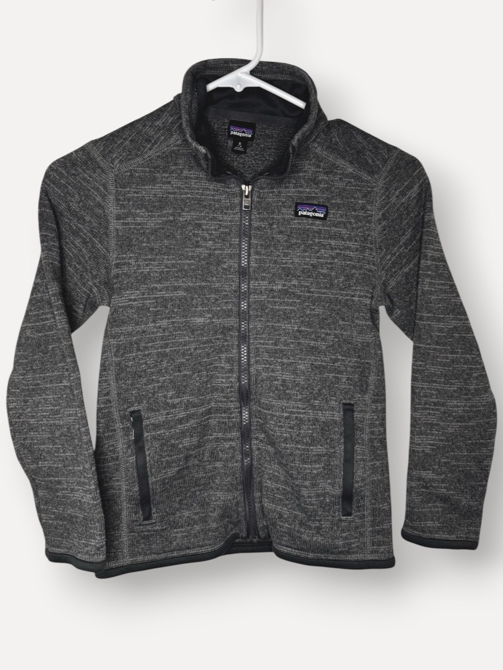 Patagonia Better Sweater Full-Zip Fleece Jacket Gray Heather Boys S (7-8)